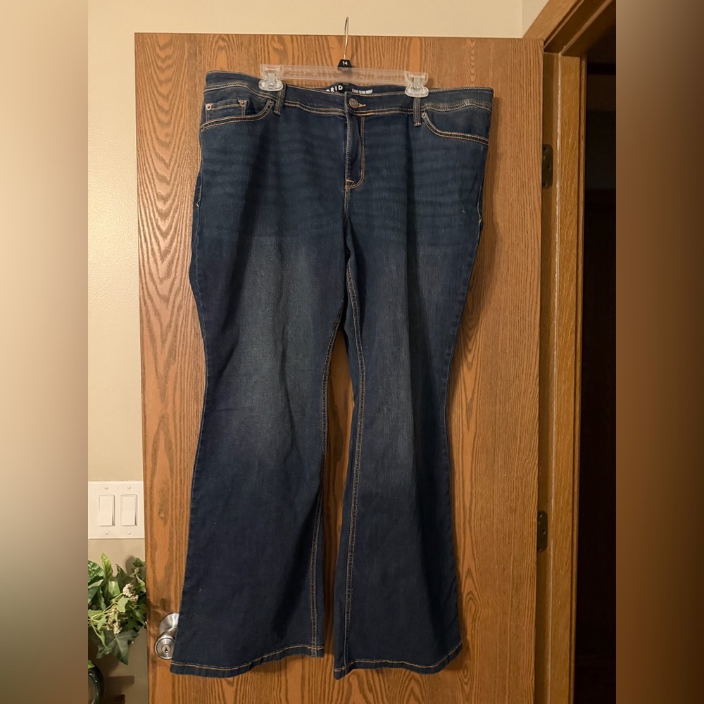Torrid Dark Blue Flare Jeans